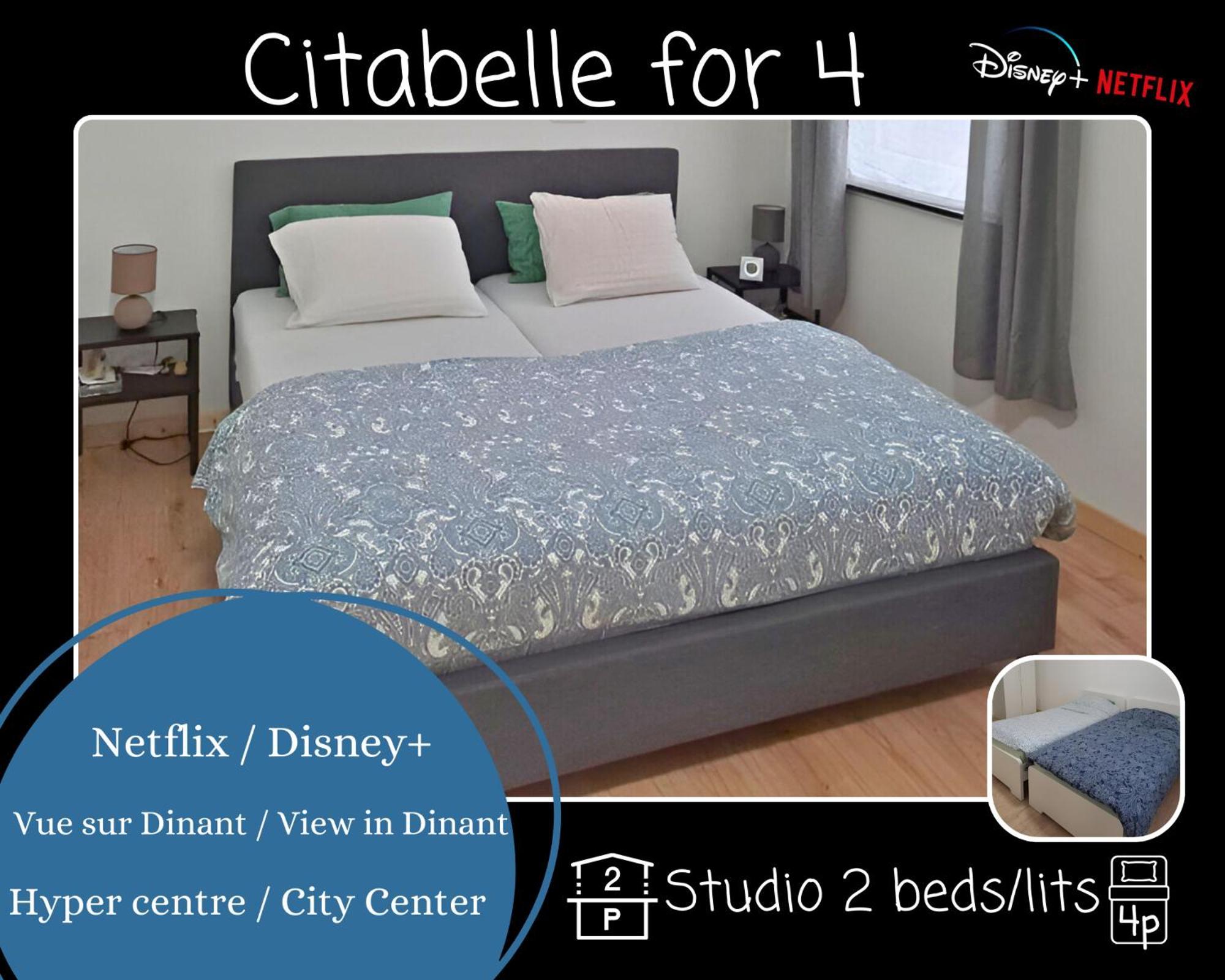O Reflets - Citabelle For 4 - Studio 2 Rooms View "Citadelle" Dinant Exterior foto